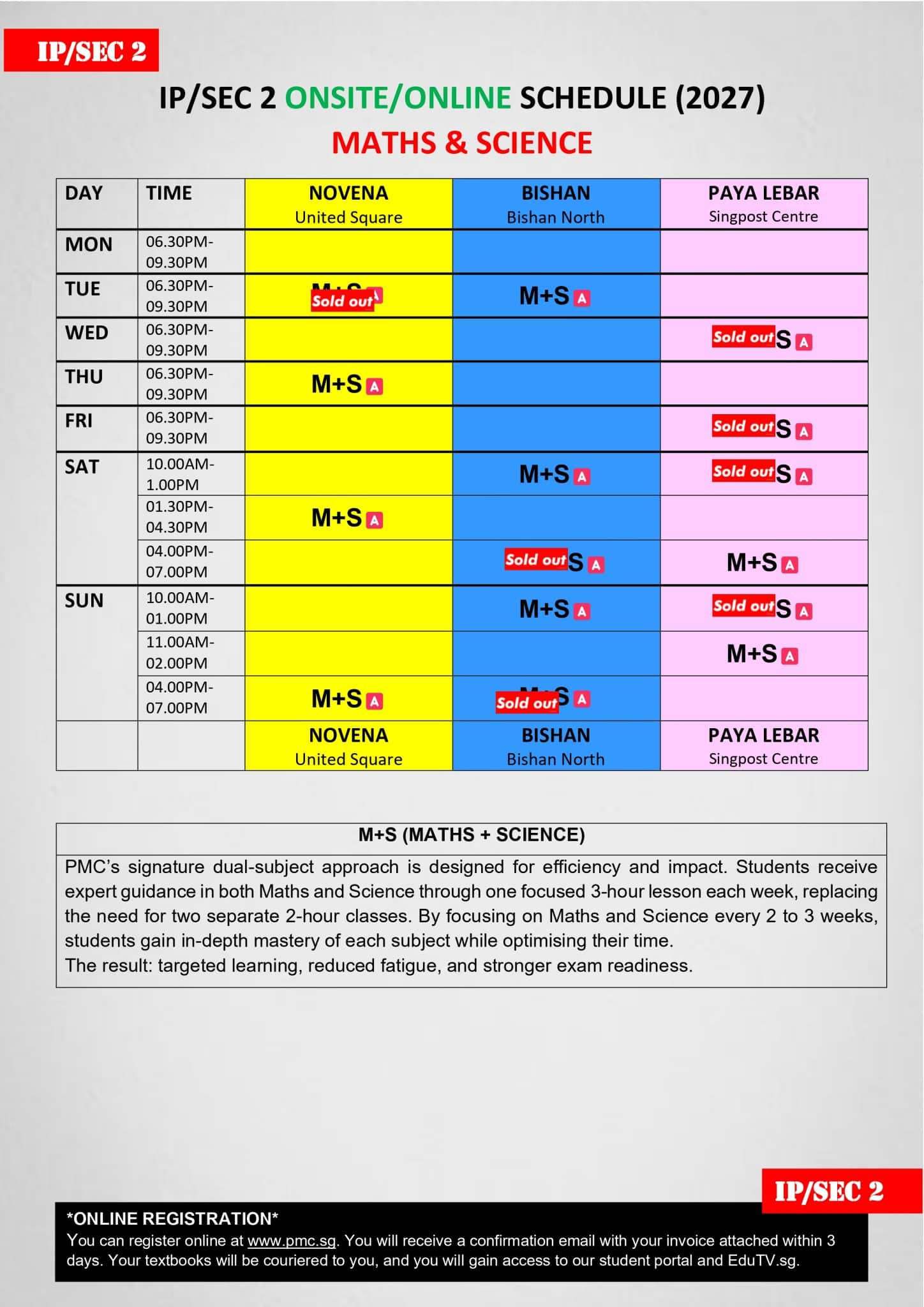 2027 S2 Schedule